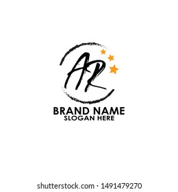 Letter ar logo business vector template