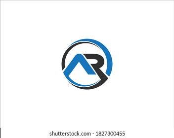 Letter AR logo design . letter logo