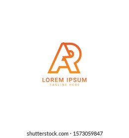 Letter Ar Logo Design Template Elements Stock Vector (Royalty Free ...