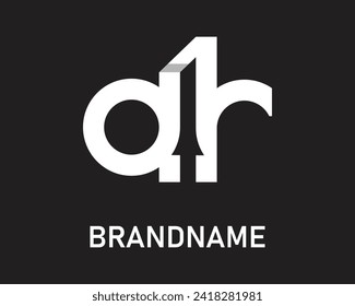 
Letter ar logo design template