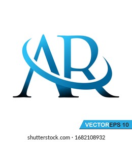 Letter AR Logo Design Vector Illustration