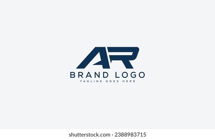 letter AR logo design vector template design for brand.