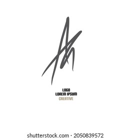 letter ar logo with modern and casual style