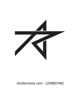 letter AR logo vector