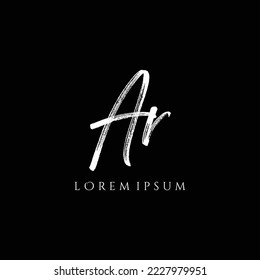 Letter AR luxury logo design vector