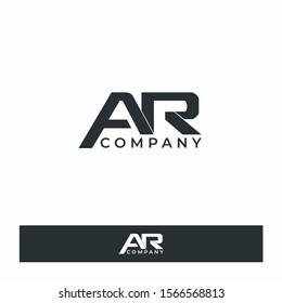 Letter AR Modern Company Logo Design Vector Template