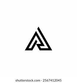 Letter AR modern corporate monogram logo