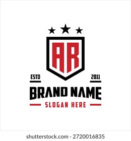 Buchstabe AR Monogramm Logo Design Element Vektor Vorlage