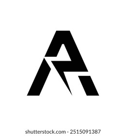 Letter Ar pr Ra modern new unique shape typography logo