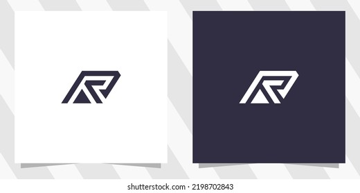 letter ar ra logo design