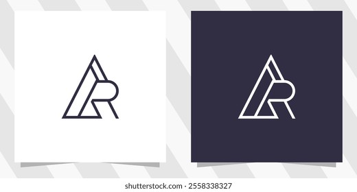 letter ar ra logo design