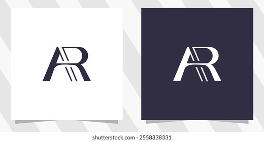 letter ar ra logo design