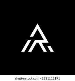 Letter AR RA logo template