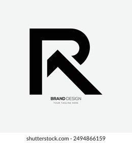 Letter Ar or Ra unique art modern monogram logo