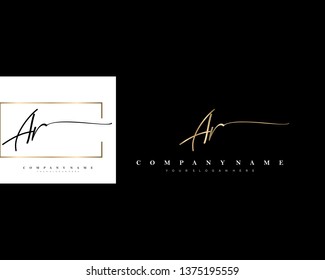 Letter AR Signature Logo Template - Vector