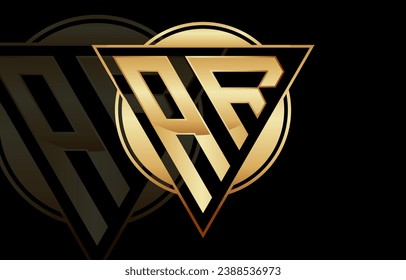 Letter AR Triangle Logo Design