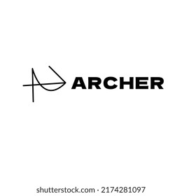  letter a archer  modern logo design template