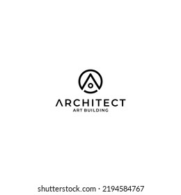 Letra A para diseño de logotipo de arquitecto, logotipo A