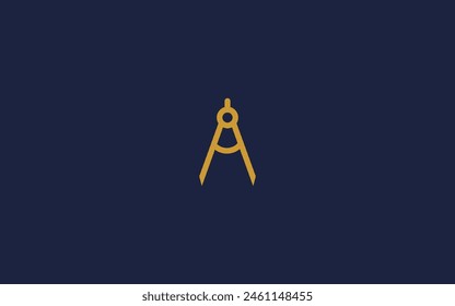 letter a with architect logo icon design vector design template inspiration