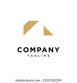 Letra A Vector de icono de logotipo de arquitecto.