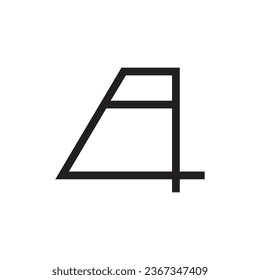A Letter Architecture Logo, creative construction sign interior mark vector design. Great for mobile app, web design, etc.