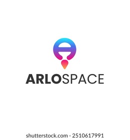 Letra A Arlospace Modern Logo Vetor