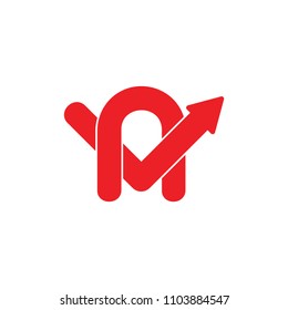 letter a arrow design logo vector