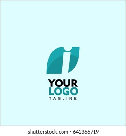 i Letter with Arrow Faster Logo Template vector icon illustration design