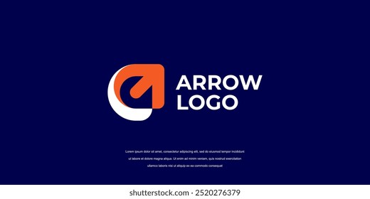 Letter A arrow logo design