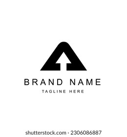 Ilustración de vectores modernos de diseño de logotipo Carta A