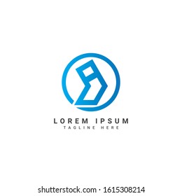 Letter i Arrow Logo design template
