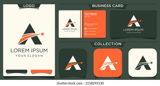Letter A Pfeil Logo Symbol Design Vorlagenelemente.