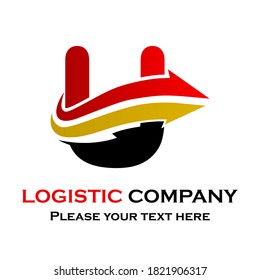 Letter with arrow. suitable for transporation, logistic, delivery, agency
