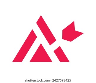 
letter a arrow vector design