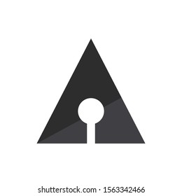 Letter a arrow vector logo design. Stock illustration