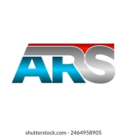 Letra ARS alfabeto ilustración diseño Vector