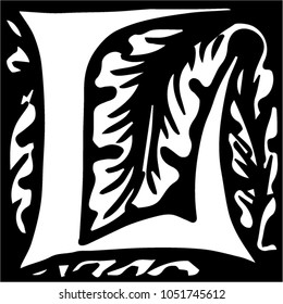 letter arts and craft calligraphy logo