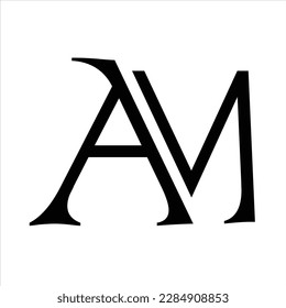 AN letter arts vector logo design creative