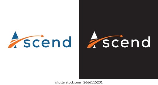 Letter ascend logo design template