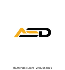 Letter ASD Geometric Simple Business Creative Design Logo