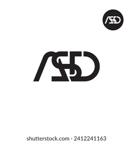 Letter ASD Monogram Logo Design