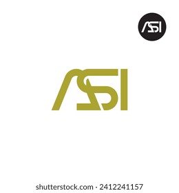 Logo-Design des Briefes ASI Monogram