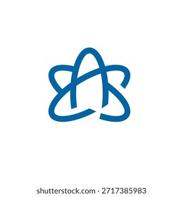 Letra A Logotipo da Linha Atom 