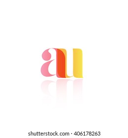 Letter AU logo