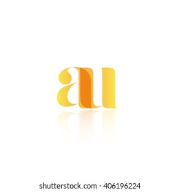 Letter AU logo