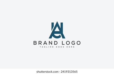 letter AU logo design vector template design for brand.