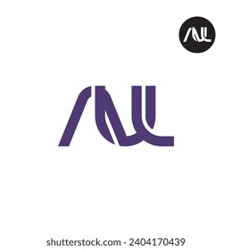Letter AUL Monogram Logo Design