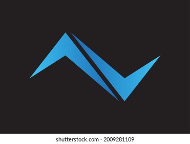 letter av energy logo simple and minimalist