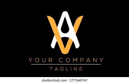 Letter AV Logo Design, Creative Modern Icon VA V A 