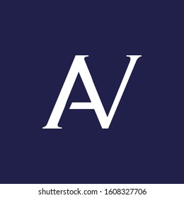 Letter AV AN logo design template elements 